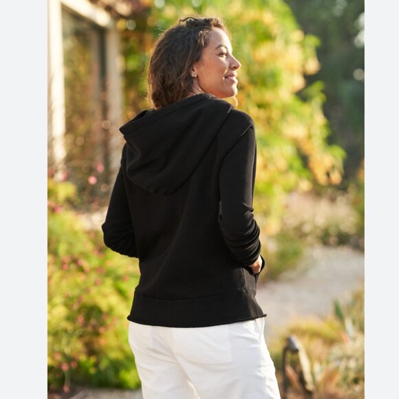 Frank & Eileen MELANIE Essential Hoodie TRIPLE FLEECE Size: S Black - Picture 10 of 16